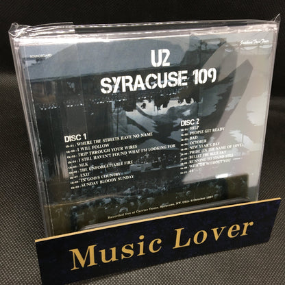 U2 / Syracuse 109 Joshua Tree Tour 1987 2CD Soundboard Moonchild Records