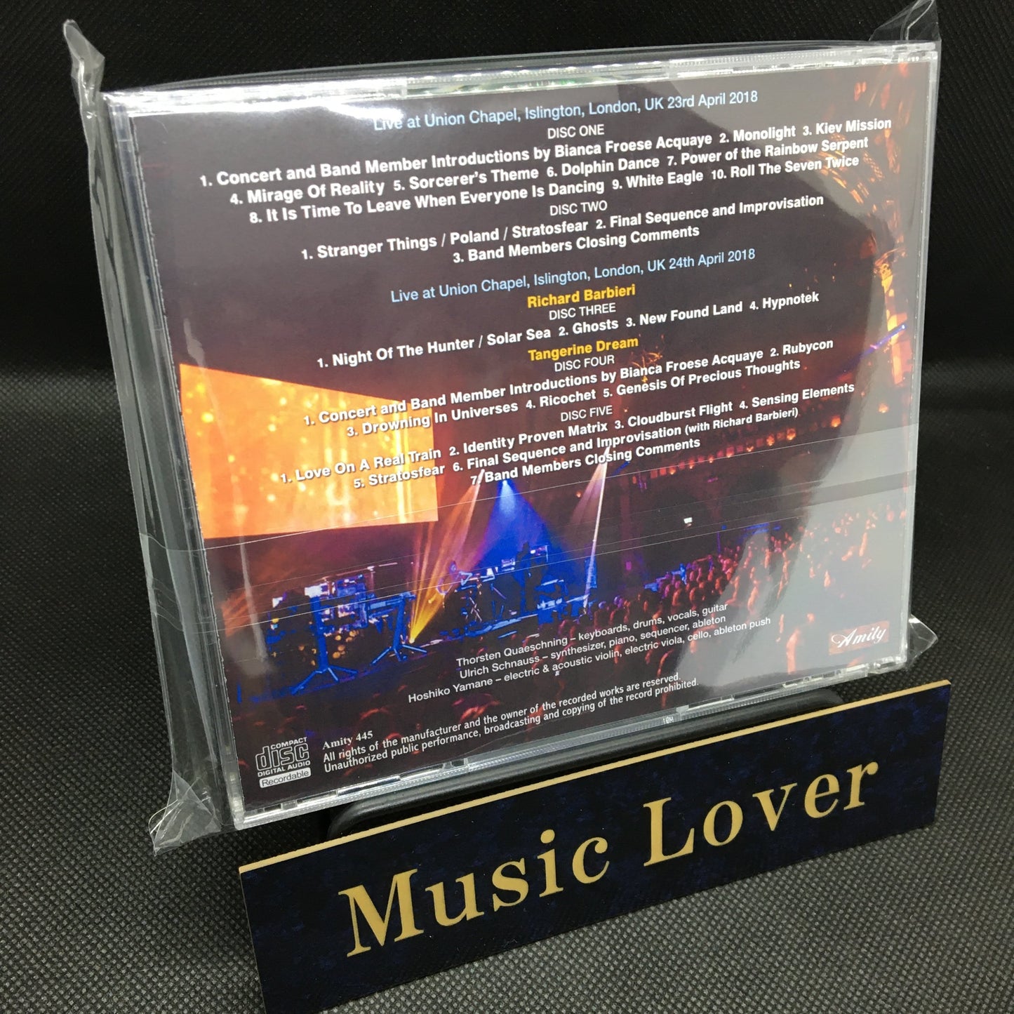 TANGERINE DREAM / UNION CHAPEL 2018 (5CDR)