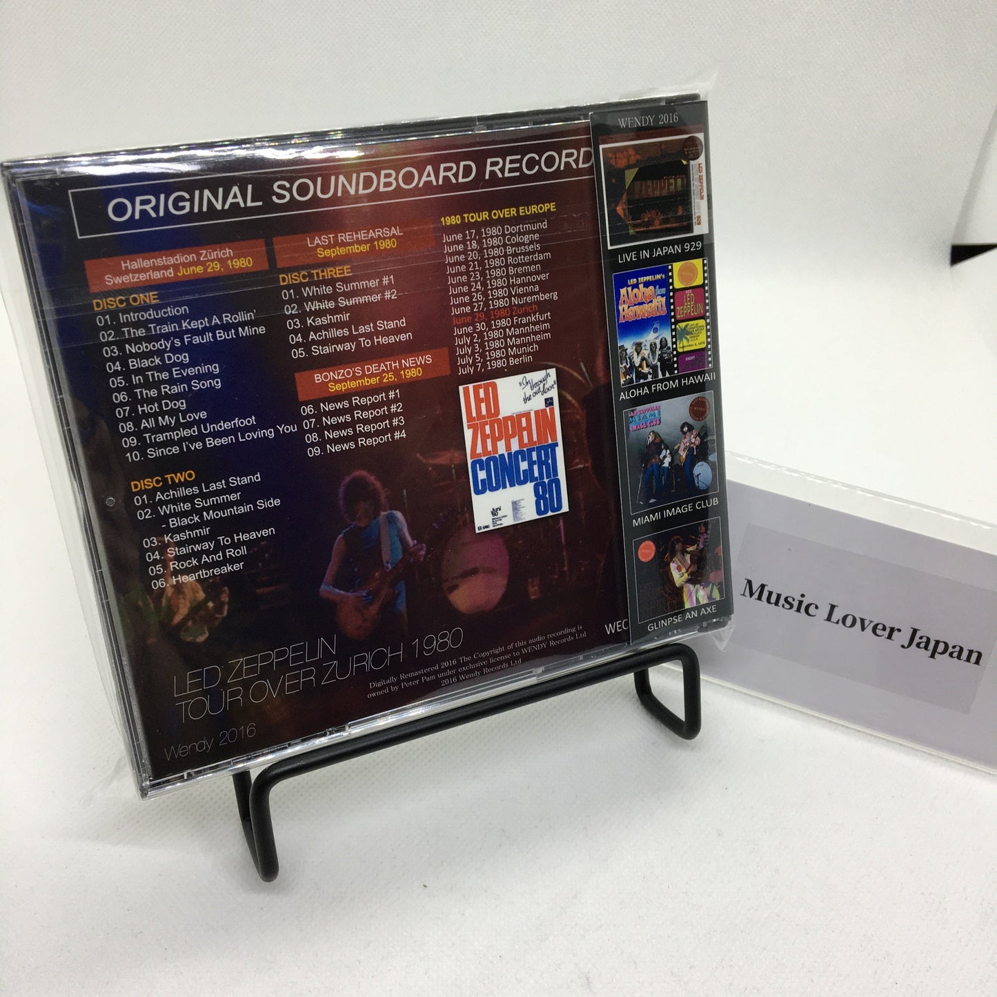 LED ZEPPELIN / TOUR OVER ZURICH 【3CD】