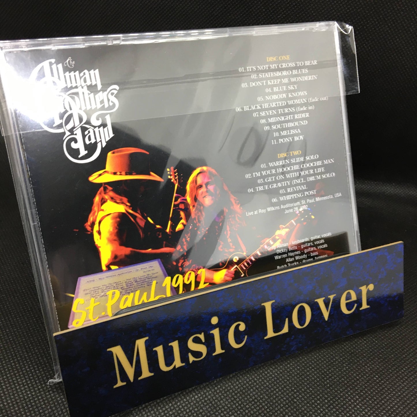 THE ALLMAN BROTHERS BAND / ST.PAUL 1992 SOUNDBOARD (2CDR)