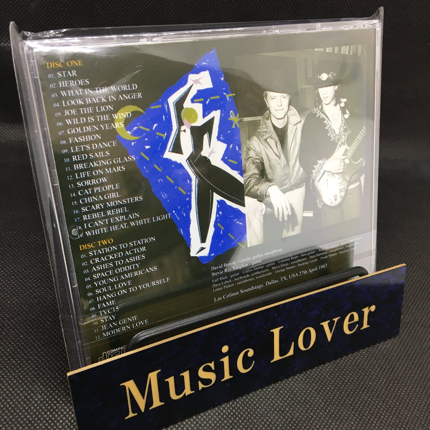 DAVID BOWIE & STEVIE RAY VAUGHAN / DALLAS REHEARSALS 1983 [2ND PRESS] STEREO SOUNDBOARD (2CD)