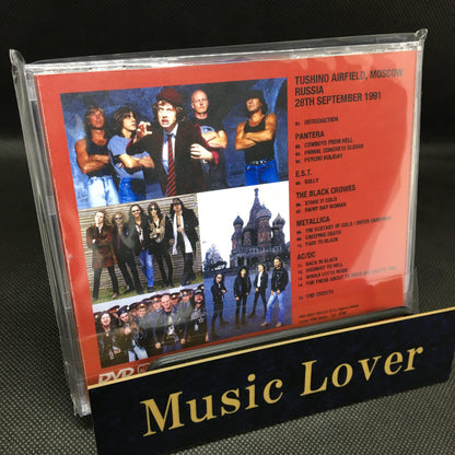 AC/DC, METALLICA, THE BLACK CROWES, PANTERA / FOR THOSE ABOUT TO ROCK MONSTERS IN MOSCOW 1991 (1DVDR) PRO shot