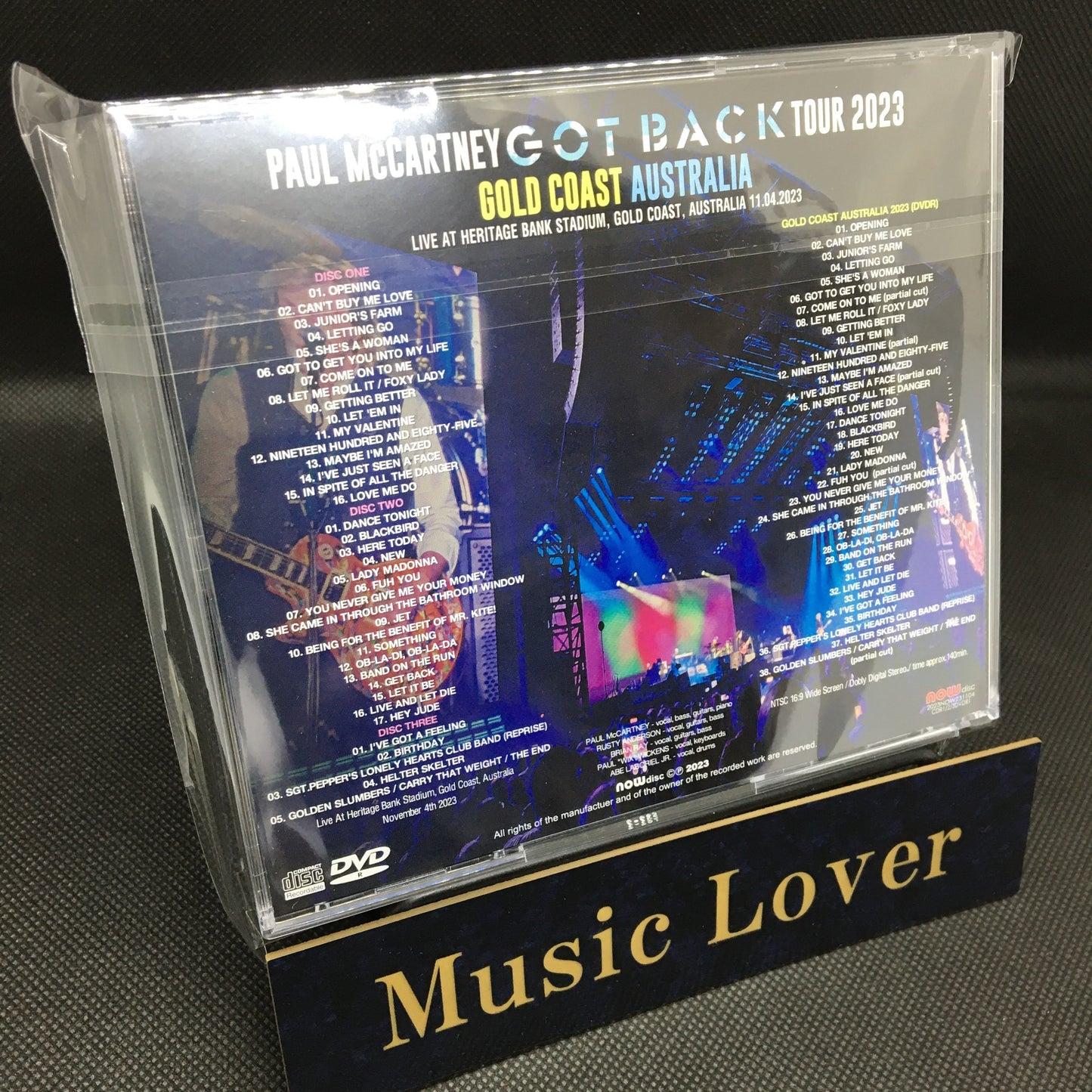 PAUL McCARTNEY / GOT BACK TOUR 2023 GOLD COAST AUSTRALIA (3CDR+1DVDR)