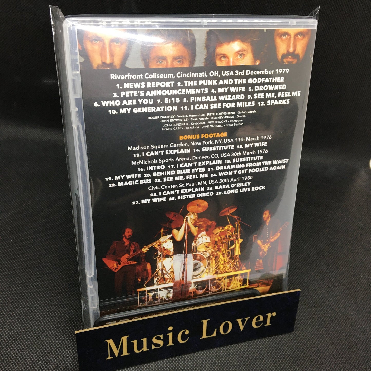 THE WHO / CINCINNATI 1979 SUPER 8 FILM (1DVDR)