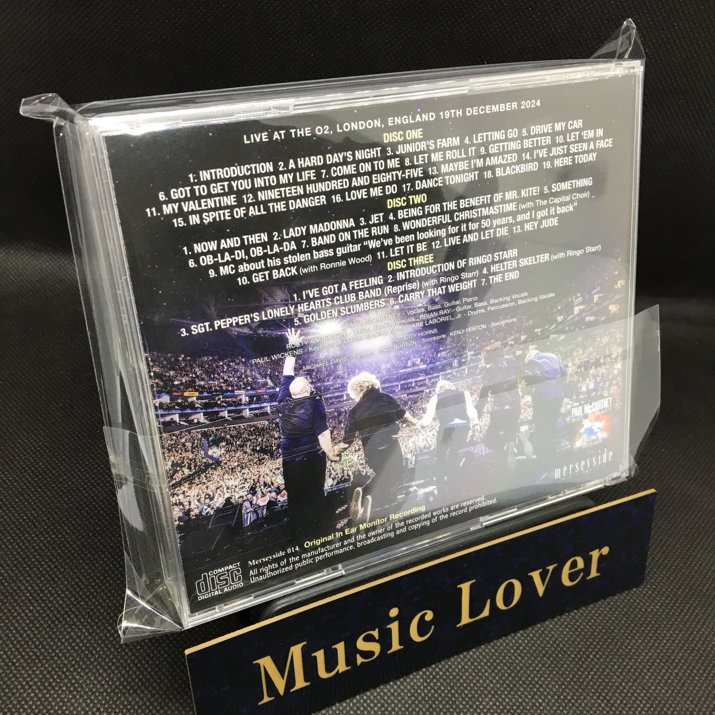 PAUL McCARTNEY / LONDRES 2024 2.ª NOCHE, ÚLTIMO CONCIERTO DE 'GOT BACK', GRABACIÓN ORIGINAL CON MONITOR INALÁMBRICO (3 CD)