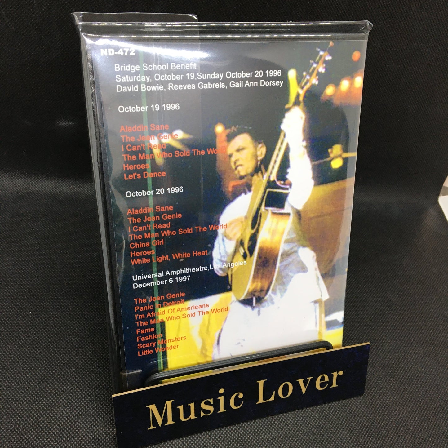 DAVID BOWIE / BRIDGE SCHOOL BENEFIT (1DVDR)