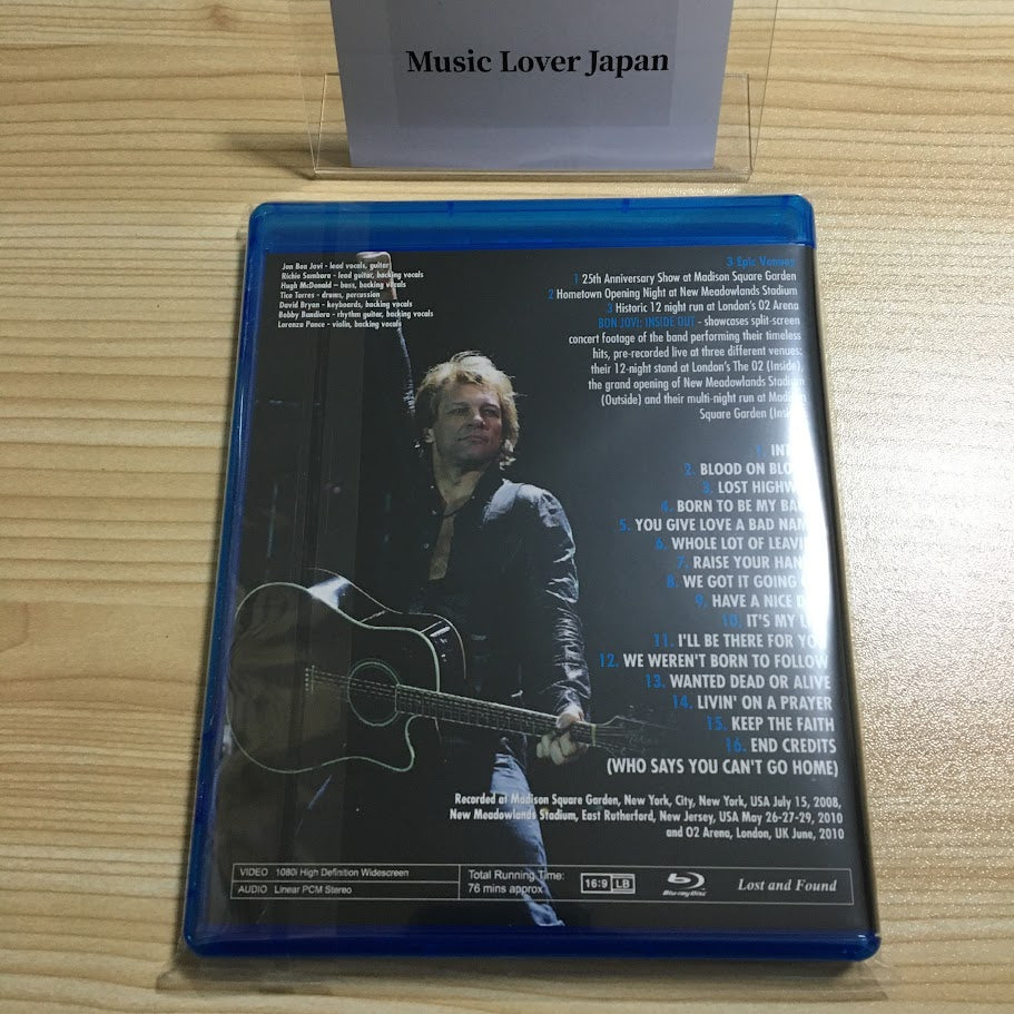 Bon Jovi Inside Out Blu-ray 2008 2010 1BDR
