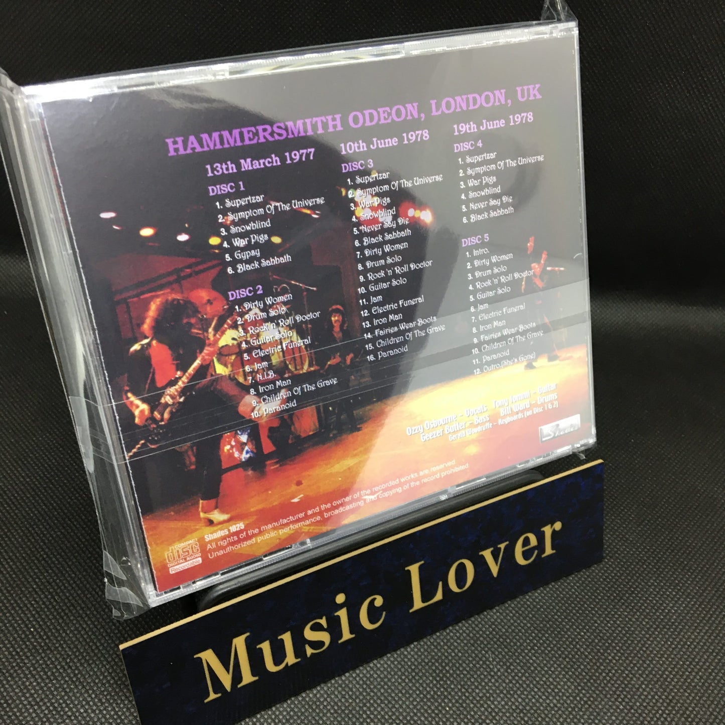 BLACK SABBATH / HAMMERSMITH STORY 1977-1978 (5CDR)