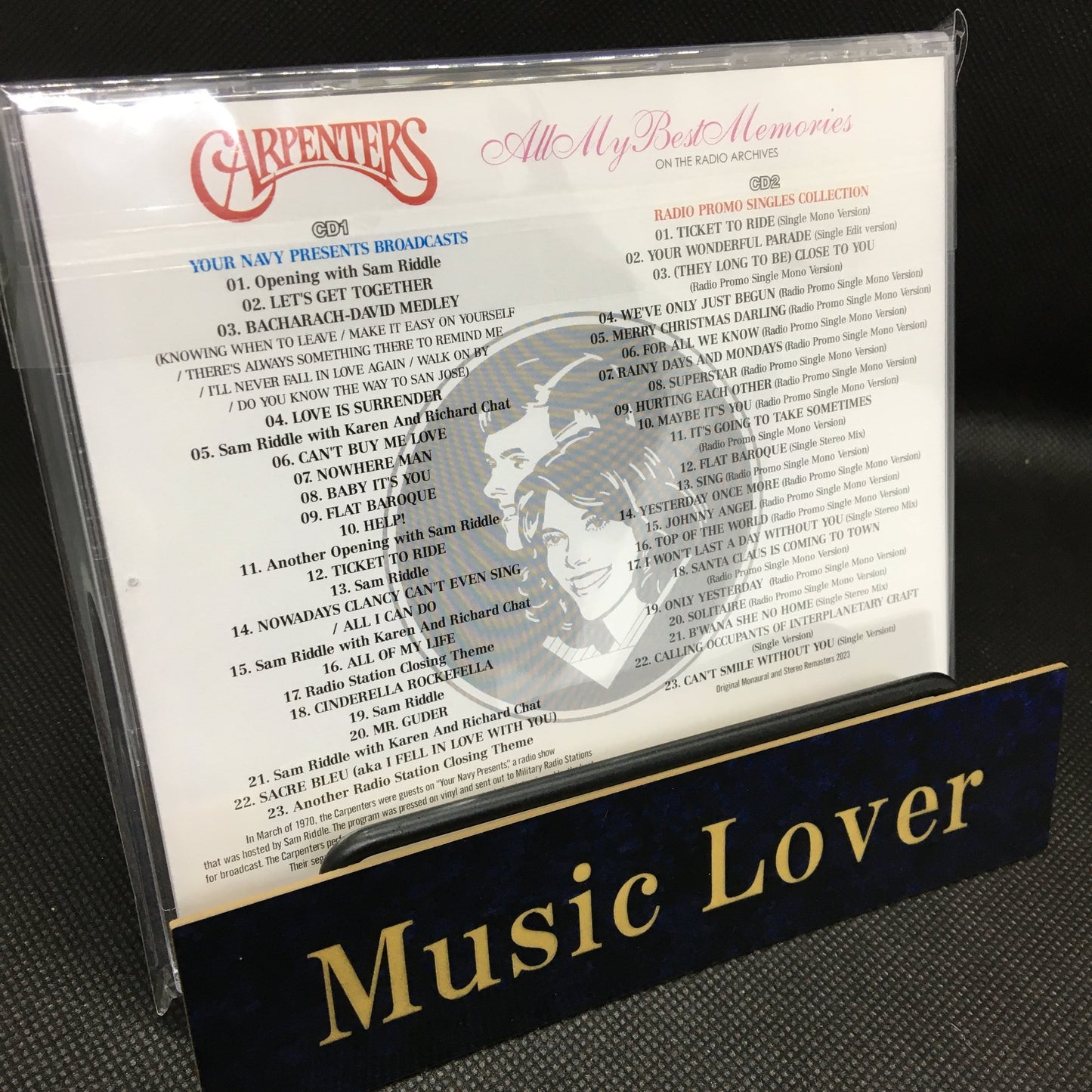 CARPENTERS / ALL MY BEST MEMORIES ON THE RADIO ARCHIVES (2CD)