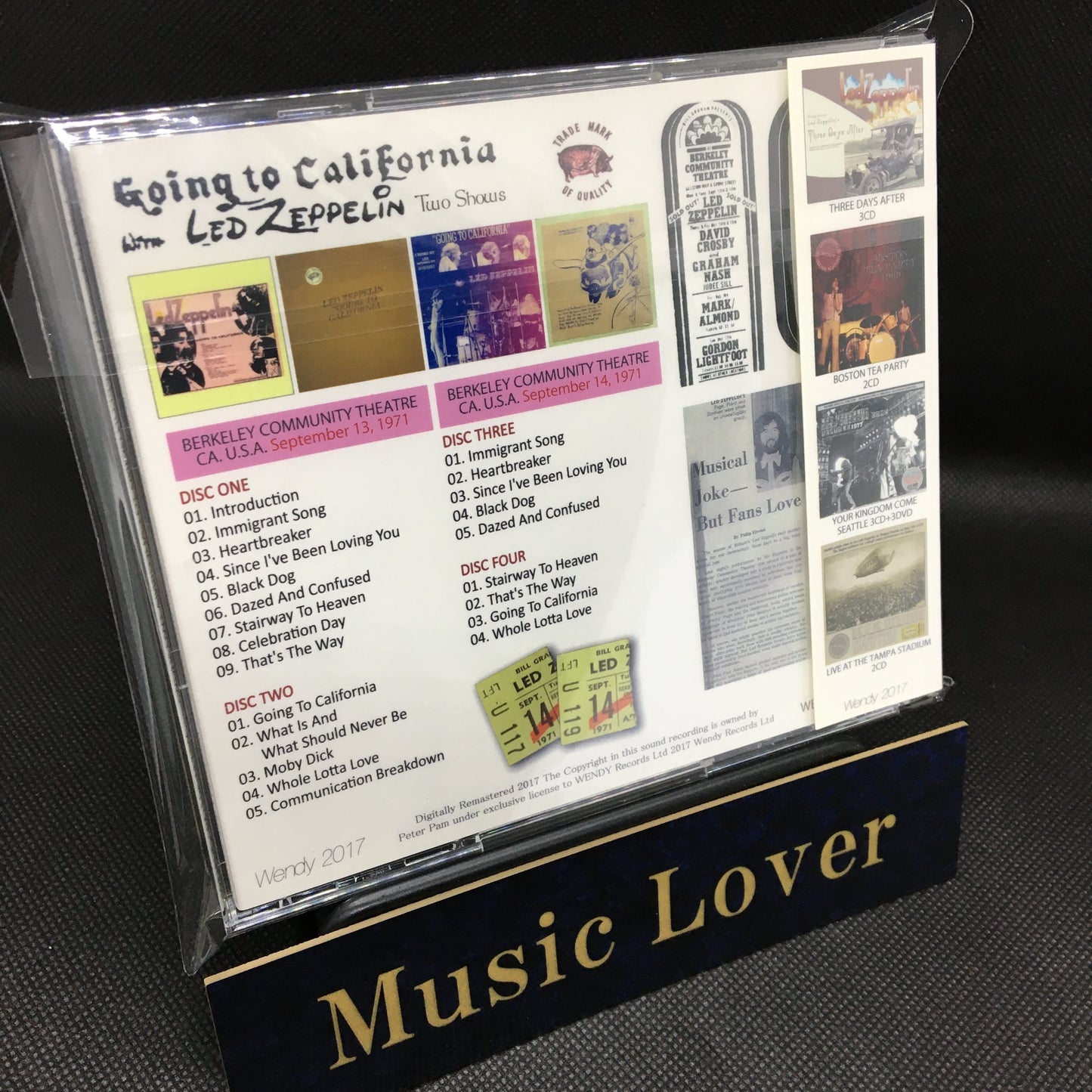 LED ZEPPELIN / GOING TO CALIFORNIA 1971 TWO SHOWS 【4CD】