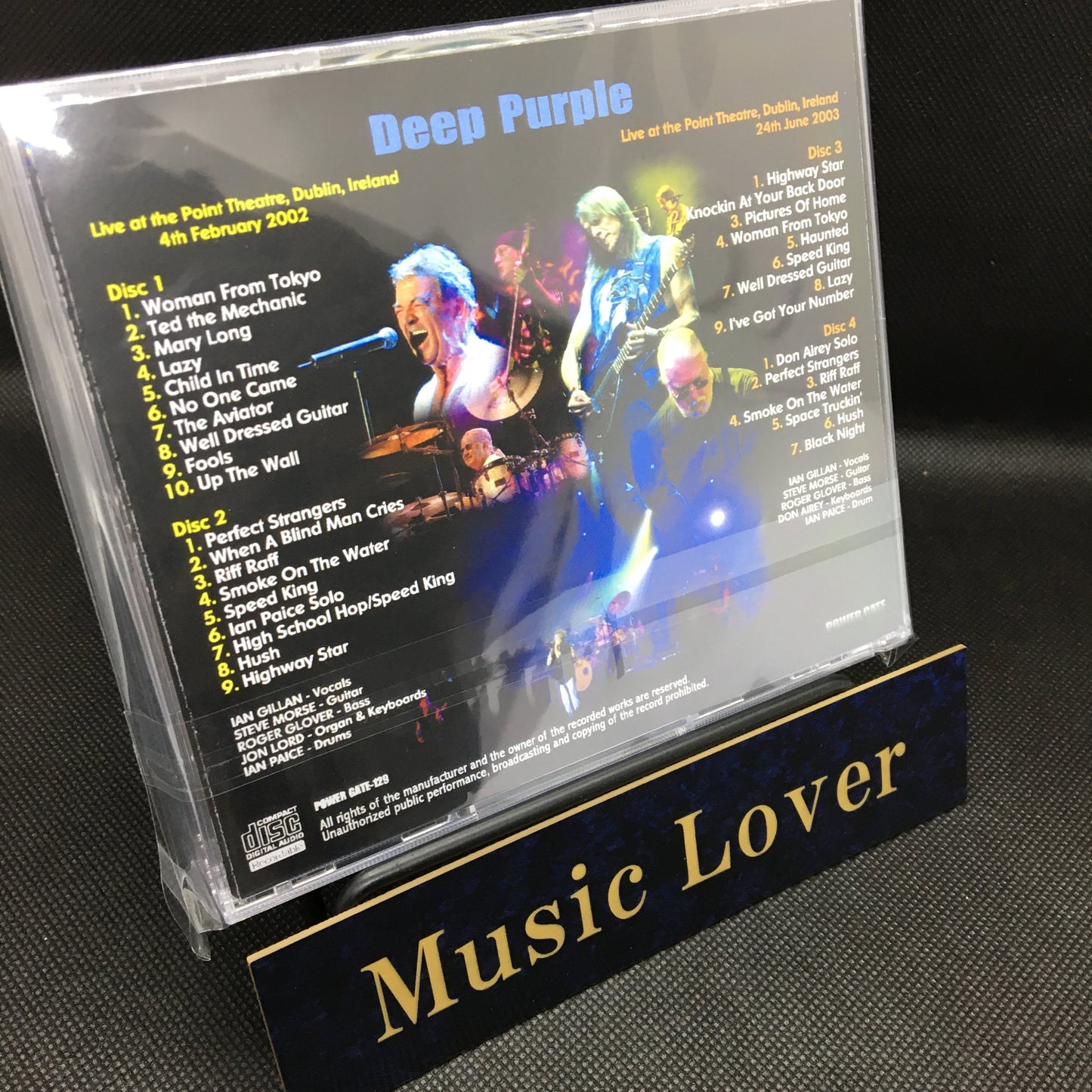 DEEP PURPLE / IRISH PURPLE DUBLIN 2002 & 2003 (4CDR)