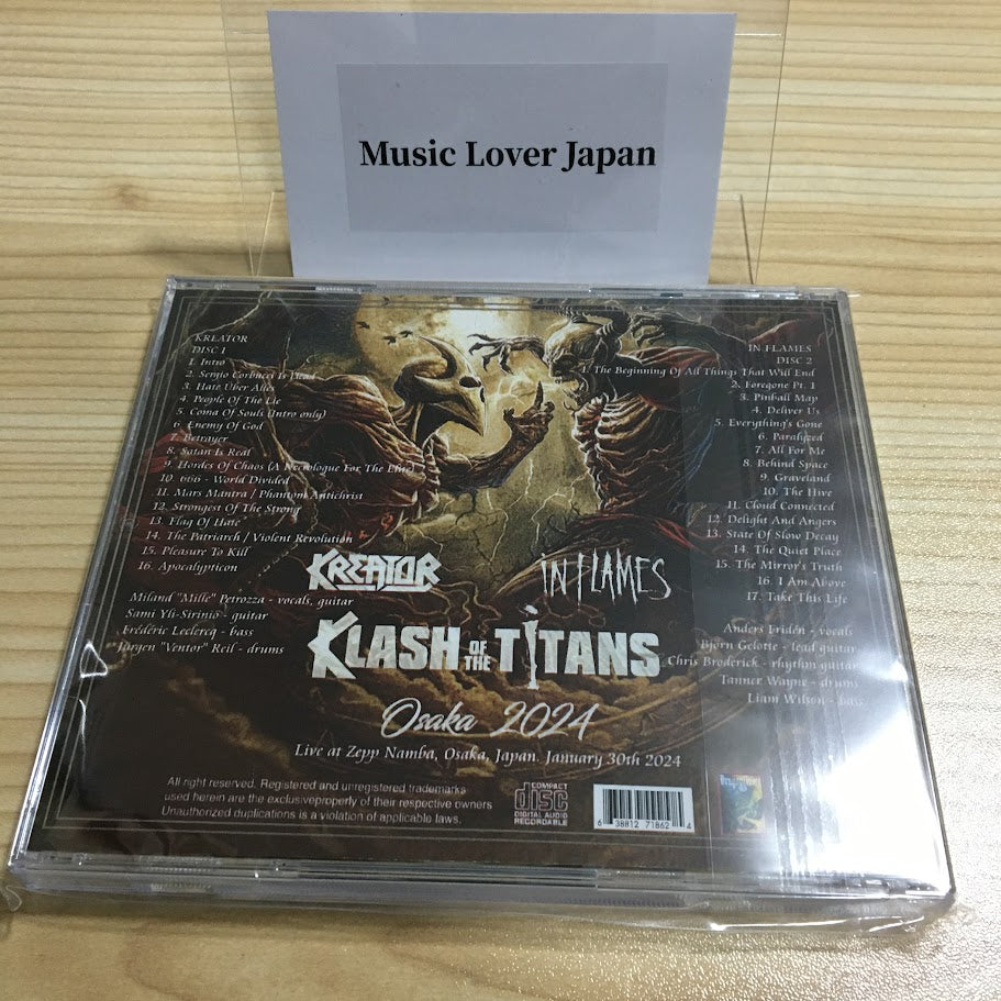KREATOR × IN FLAMES / KLASH OF THE TITANS OSAKA 2024 (2CDR)