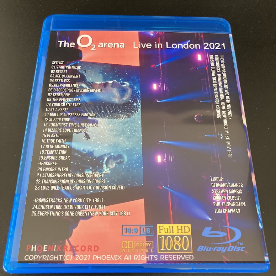 New Order / Live in London 2021 Arena (1BDR)