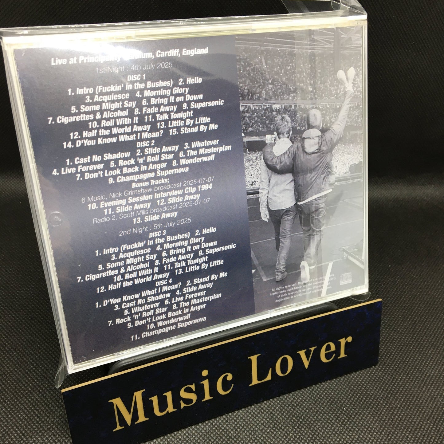 OASIS / live ‘25 2 Days in Cardiff Digital Remaster Edition (4CDR+DVDR)