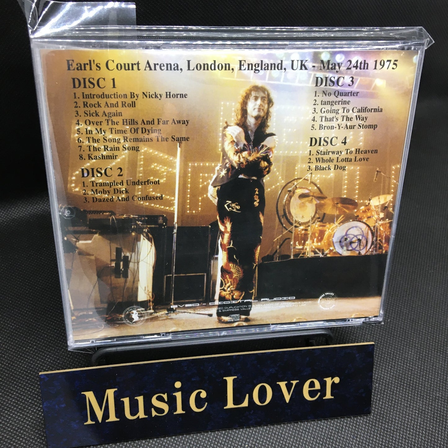 Led Zeppelin Earl's Court Arena 2405 Evoluzione 4CD 18 Tracks EVSD