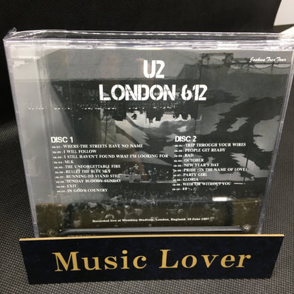 U2 / London 612 Joshua Tree Tour 1987 2CD Moonchild Records