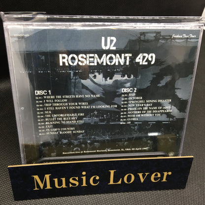 U2 / Rosemont 429 Joshua Tree Tour 1987 2CD Moonchild Records