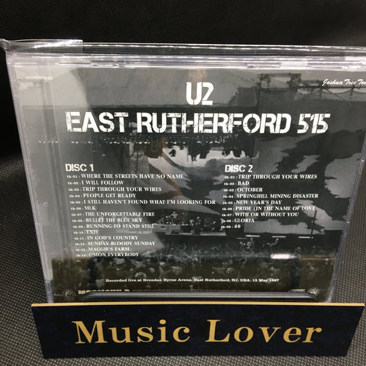 U2 / East Rutherford 515 Joshua Tree Tour 1987 2CD Soundboard Moonchild Records