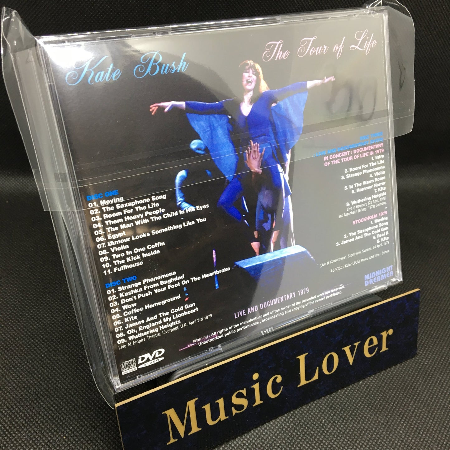 KATE BUSH / THE TOUR OF LIFE 1979 LIVE AND DOCUMENTARY (2CDR+1DVDR)