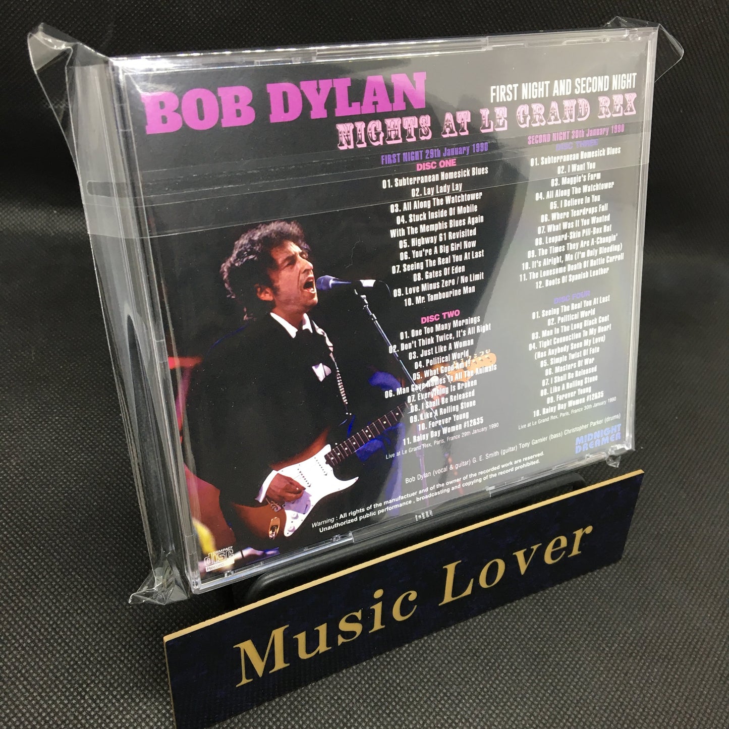 BOB DYLAN / NOCHES EN LE GRAND REX PRIMERA NOCHE Y SEGUNDA NOCHE (4CDR)