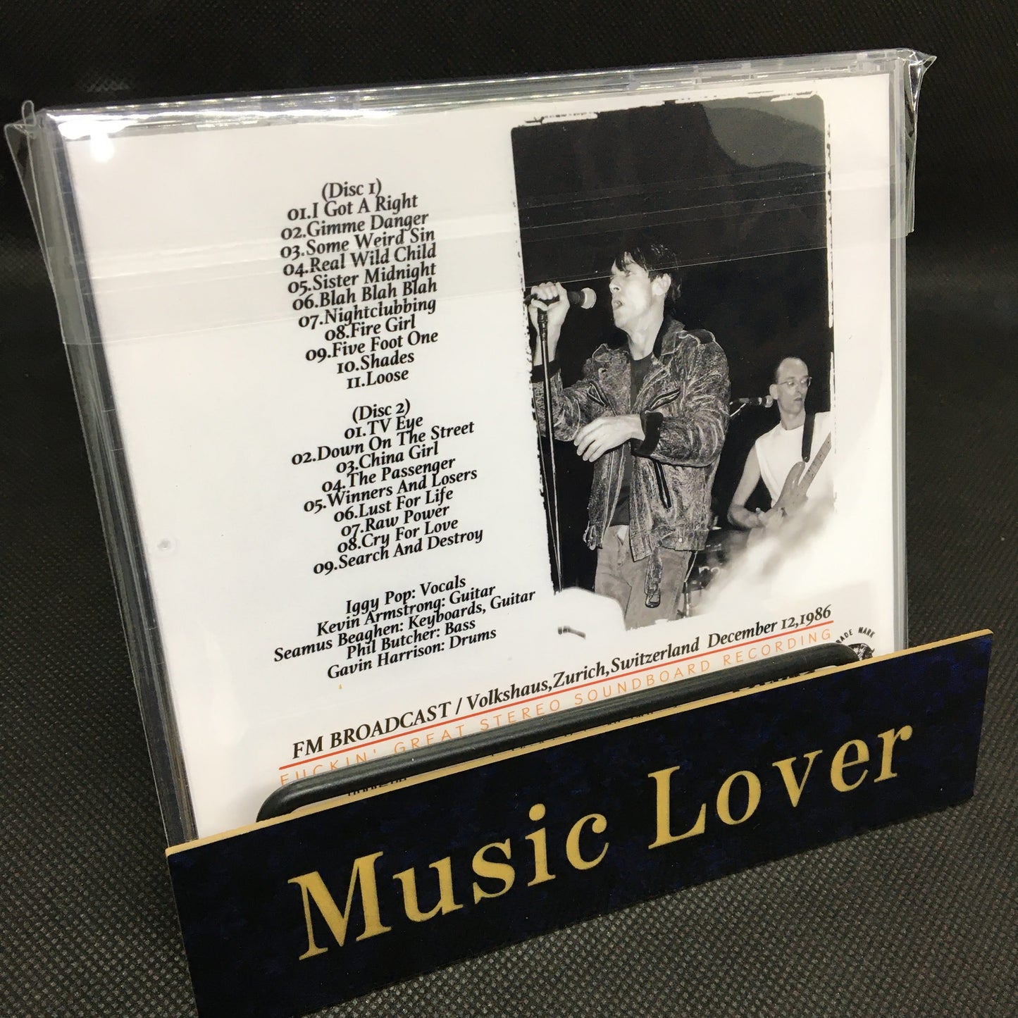 IGGY POP / VOLKSHAUS '86 [FM BROADCAST / 2026 BRUSH UP EDITION] STEREO SOUNDBOARD (2CDR)