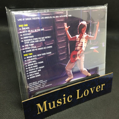 JEFF BECK w/JAN HAMMER / GREEK THEATRE 1986 (2CDR)