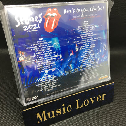 The THE Rolling Stones / Here's to You, Charlie No Filter Tour USA St. Louis 2021 First Show (2CD+1DVD)