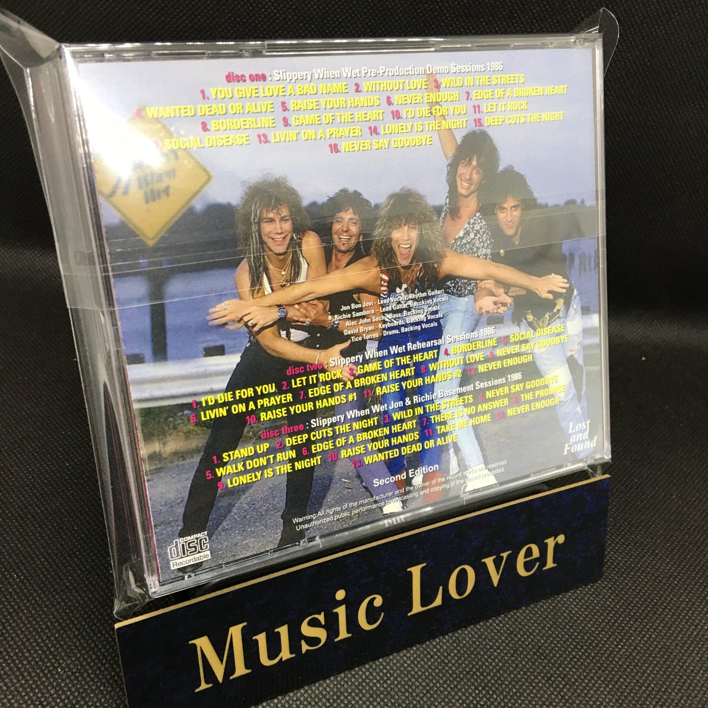 BON JOVI / SLIPPERY WHEN WET SESIONES COMPLETAS CAJA DE SONIDO (3 CDR)