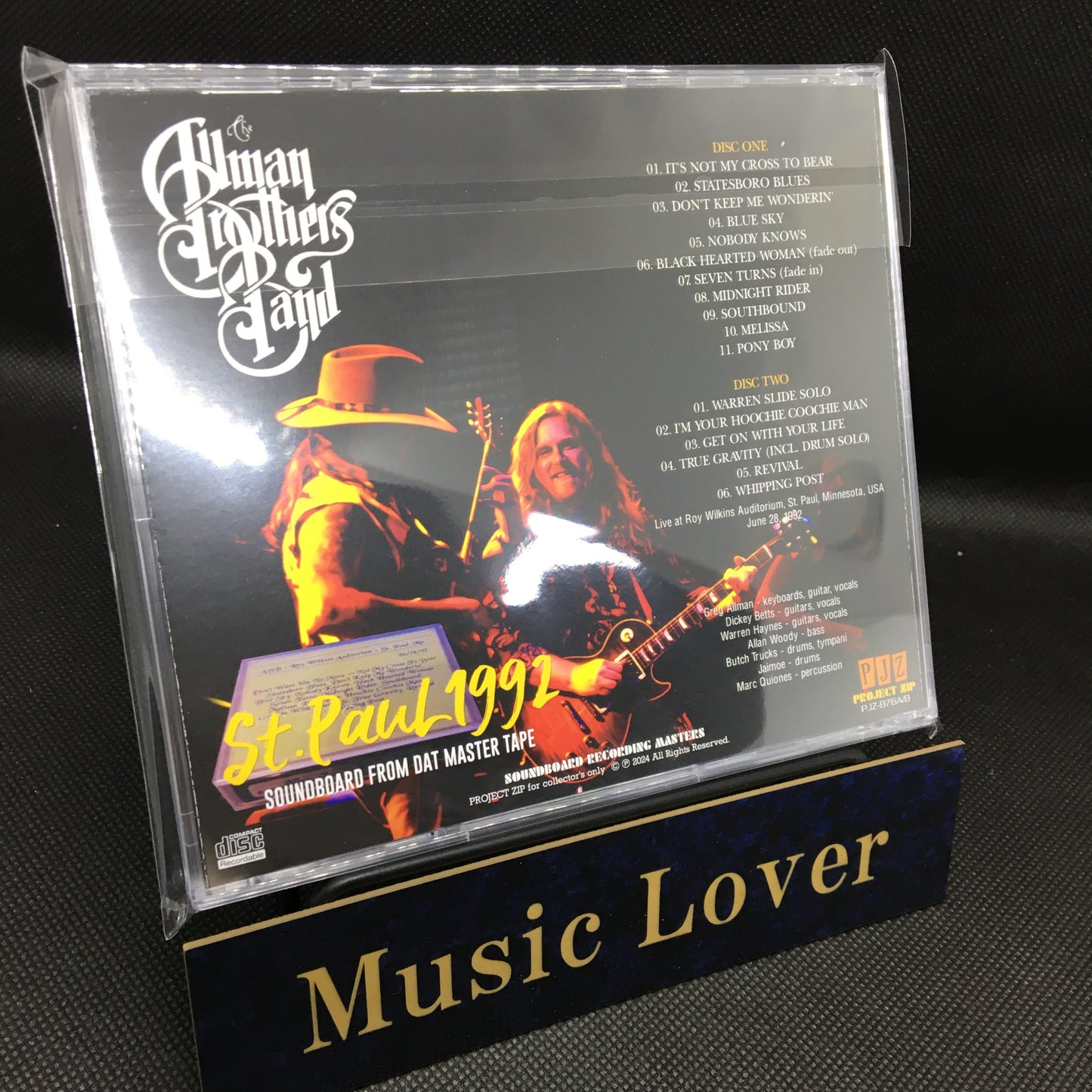 THE ALLMAN BROTHERS BAND / ST.PAUL 1992 SOUNDBOARD (2CDR)