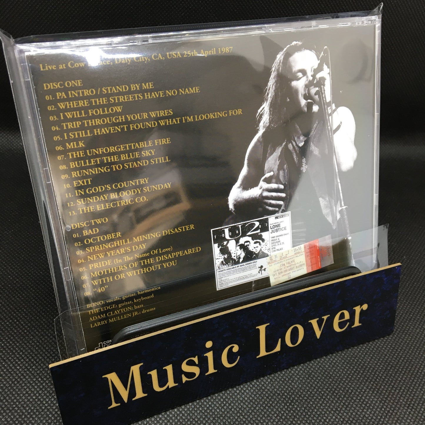 U2 / COW PALACE 1987 2ND NIGHT MASTER TAPES (2CD)