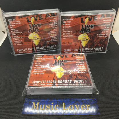 V.A. / LIVE AID COMPLETE BBC FM BROADCAST VOLUME 1～3 STEREO SOUNDBOARD (15CDR)