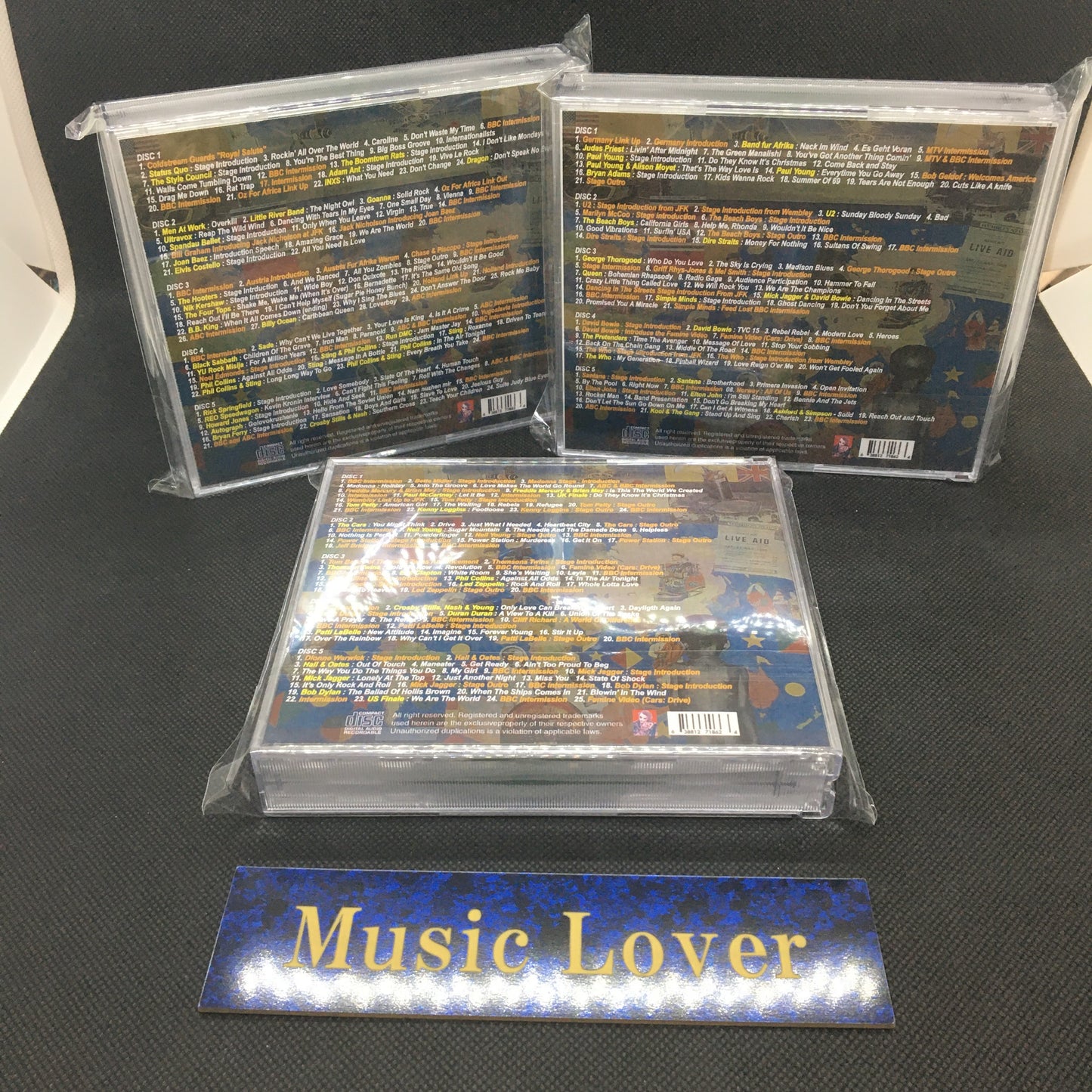 V.A. / LIVE AID COMPLETE BBC FM BROADCAST VOLUME 1～3 STEREO SOUNDBOARD (15CDR)