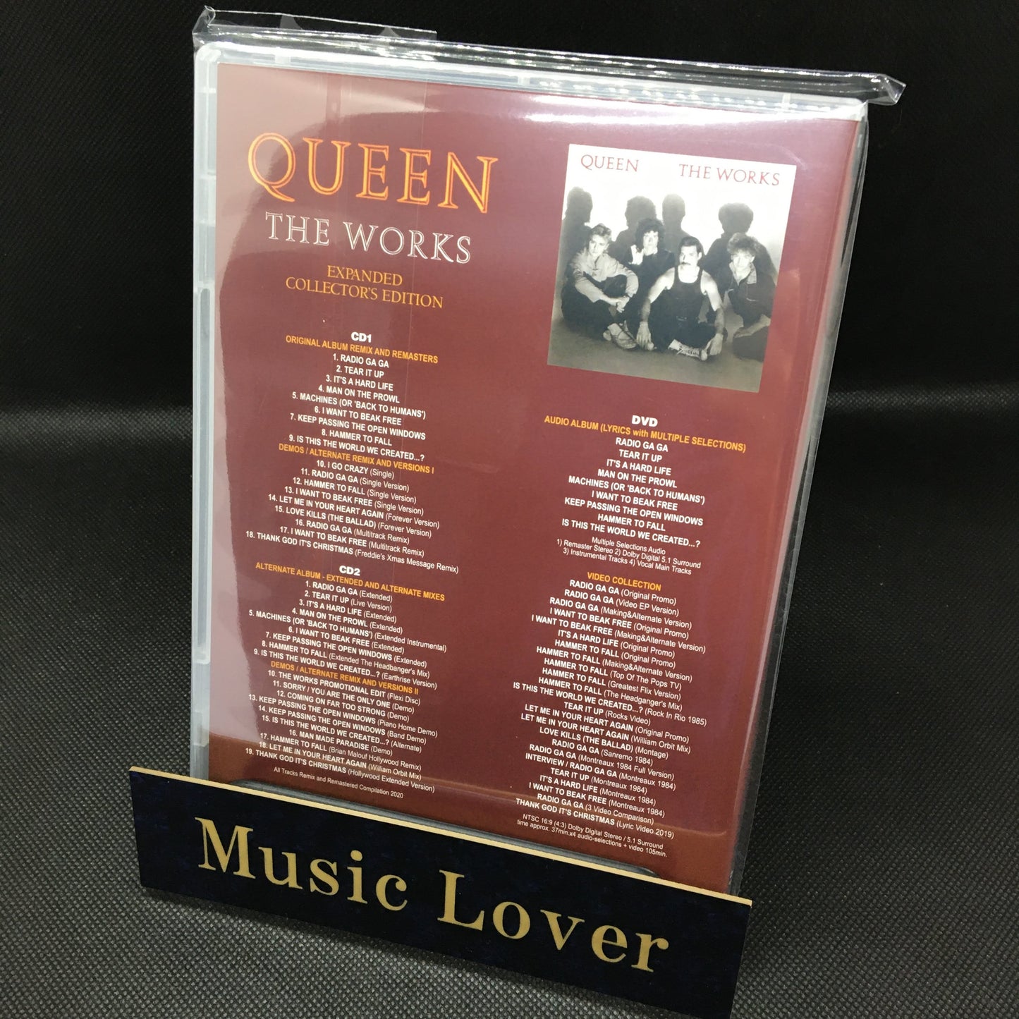 Queen The Works Expanded Collector's Edition 2 CD 1 DVD Tall Case Masterworks