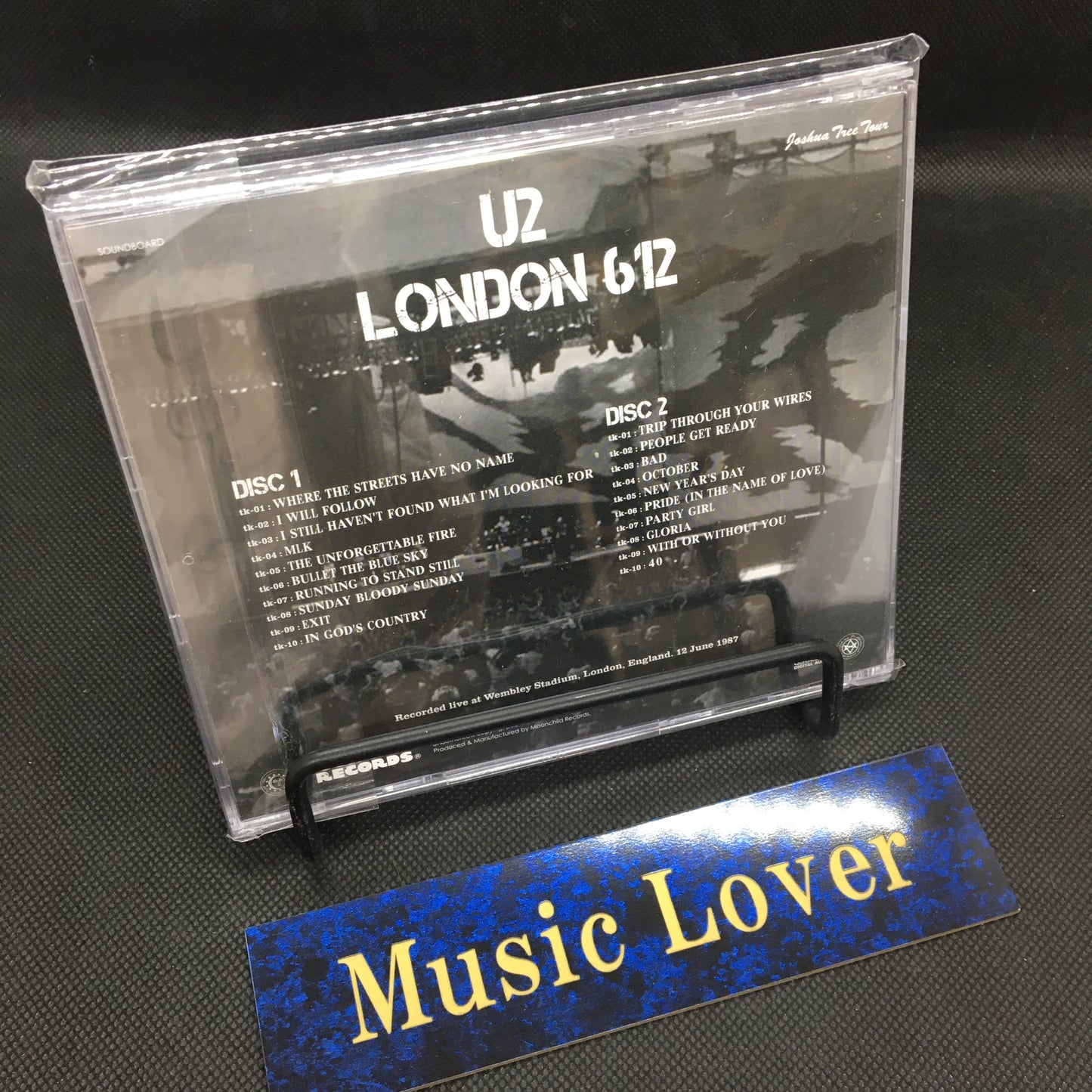 U2 / London 612 Joshua Tree Tour 1987 2CD Moonchild Records