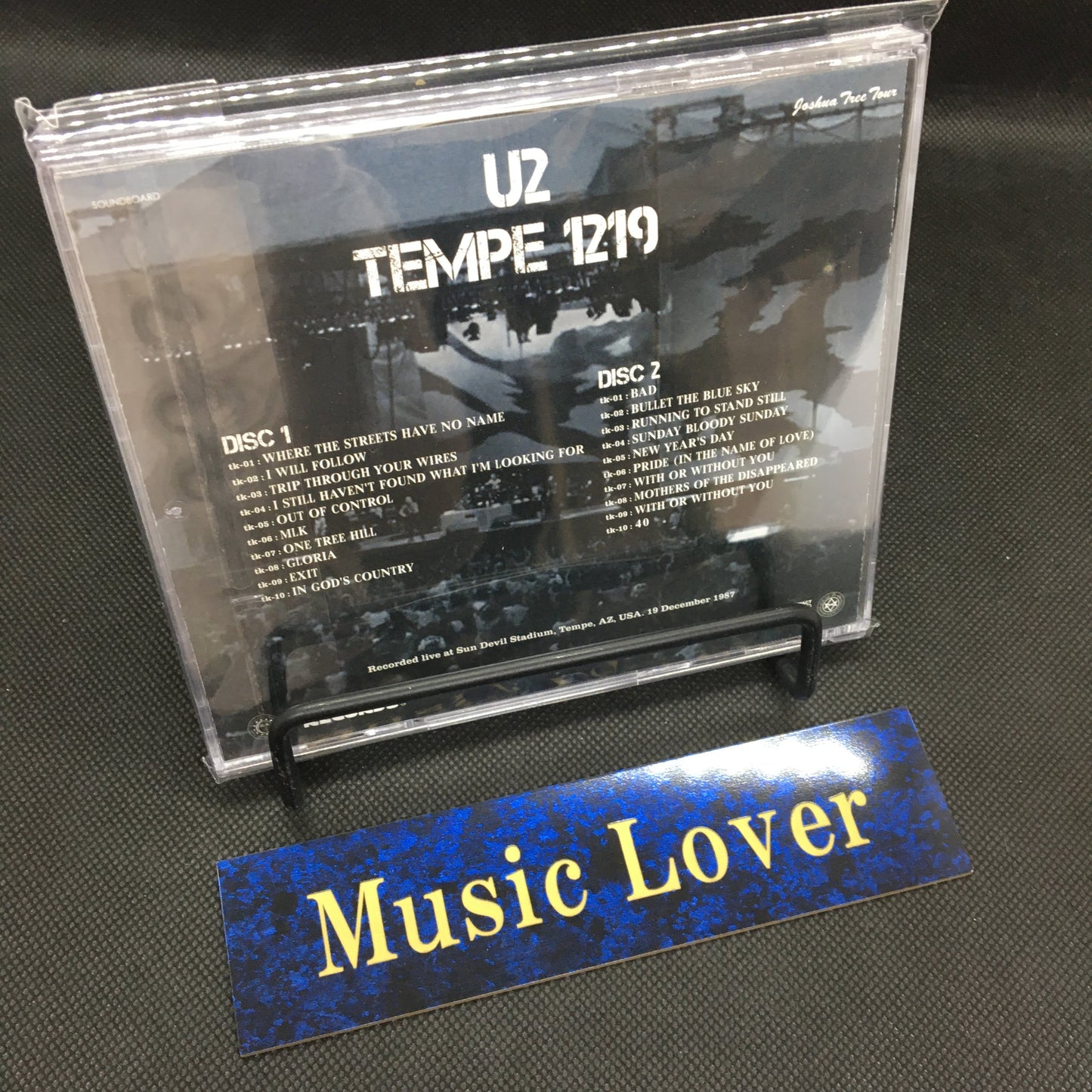 U2 / Tempe 1219 Joshua Tree Tour 1987 2CD Moonchild Records