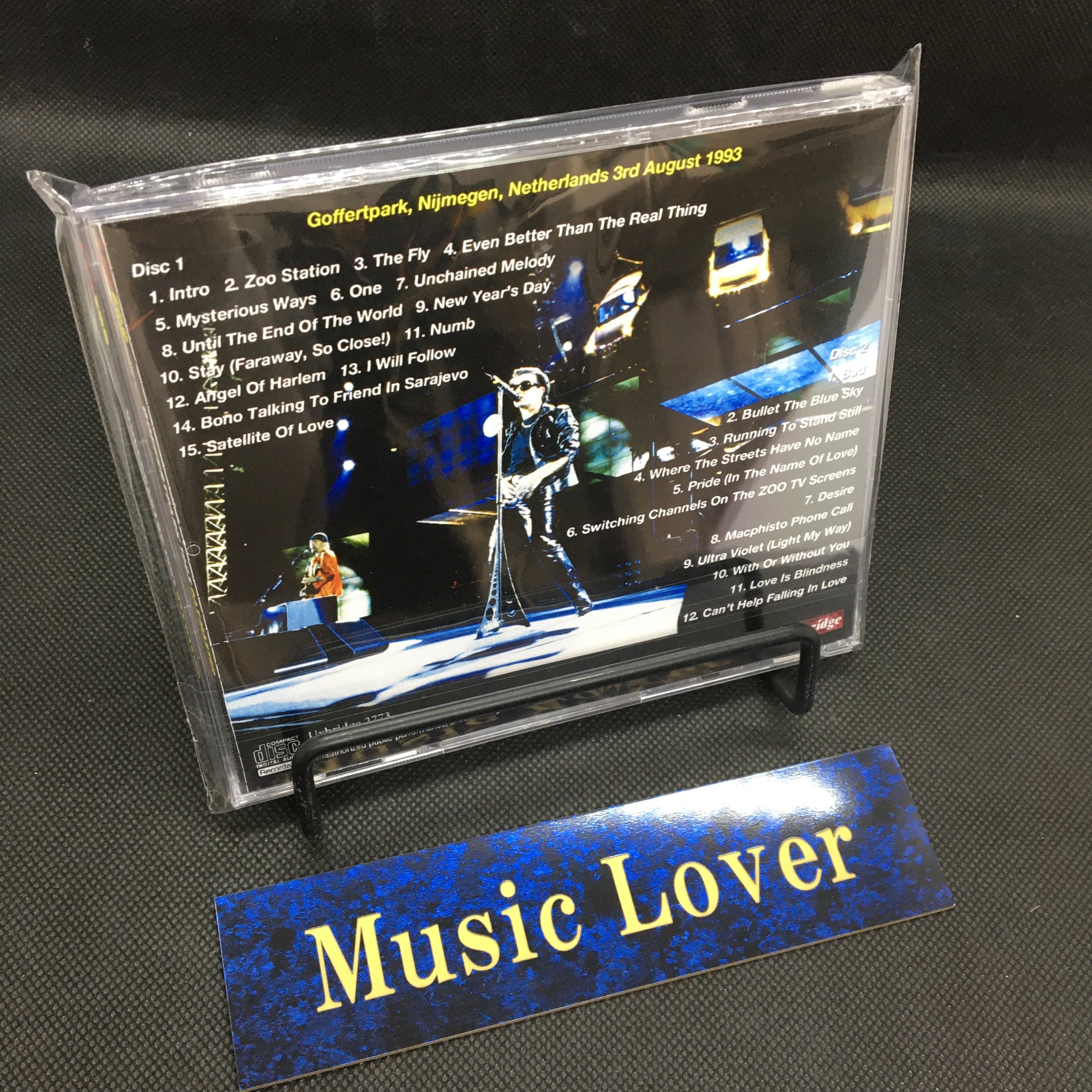 U2 / GOFFERTPARK 1993 DAT MASTER (2CDR) – WORLD MUSIC LOVER