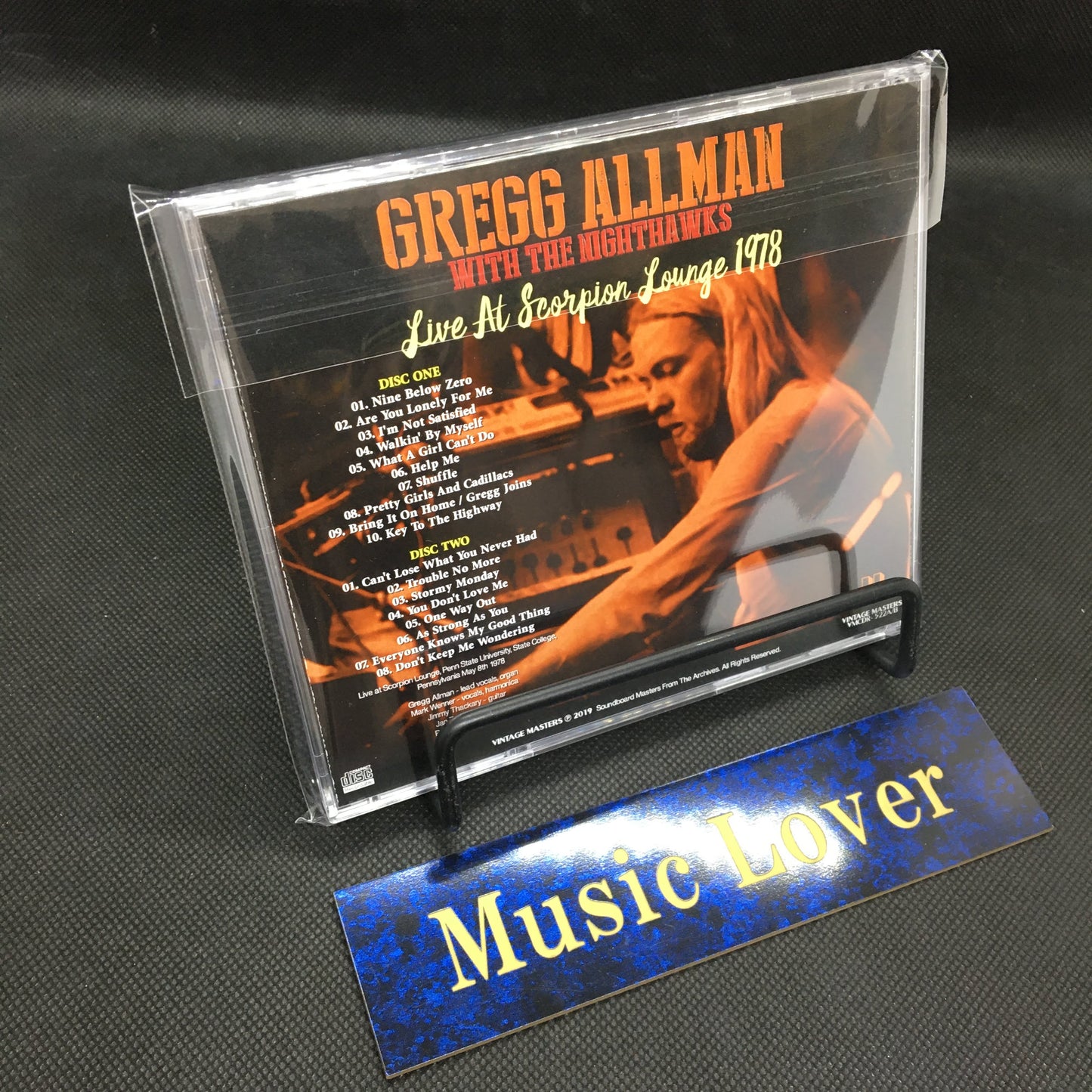 GREGG ALLMAN with THE NIGHTHAWKS / LIVE AT SCORPION LOUNGE 1978 Soundboard (2CDR)