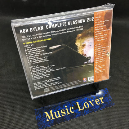 BOB DYLAN / COMPLETE GLASGOW 2025 ULTIMATE ALD SOUND MASTER (4CDR)
