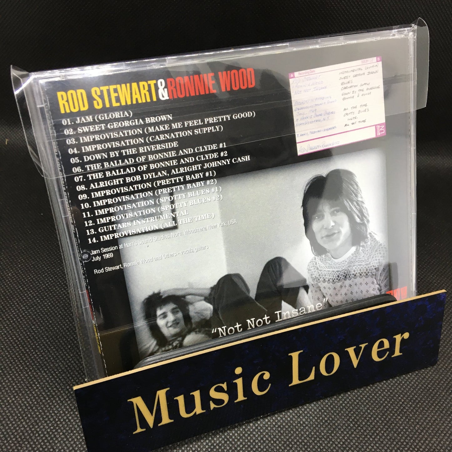ROD STEWART & RONNIE WOOD / "NOT NOT INSANE" THE UNRELEASED STUDIO TAPE 1969 (1CDR)