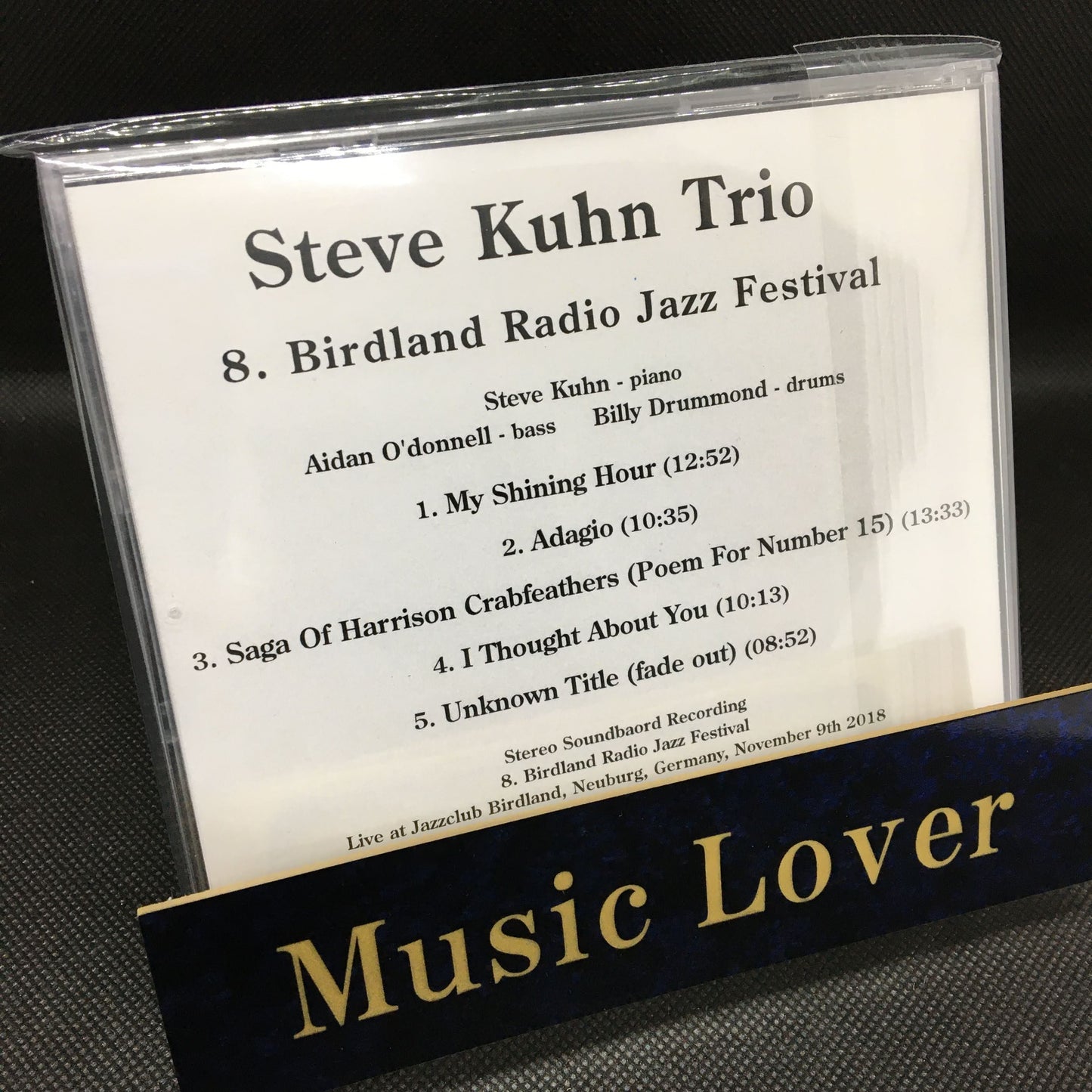 Trío Steve Kuhn / 8.º Festival de Jazz de Radio Birdland MESA DE SONIDO ESTÉREO (1 CD)