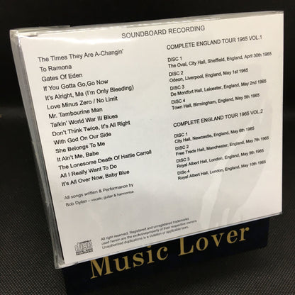 BOB DYLAN / COMPLETE ENGLAND TOUR 1965 Soundboard (8CDR)