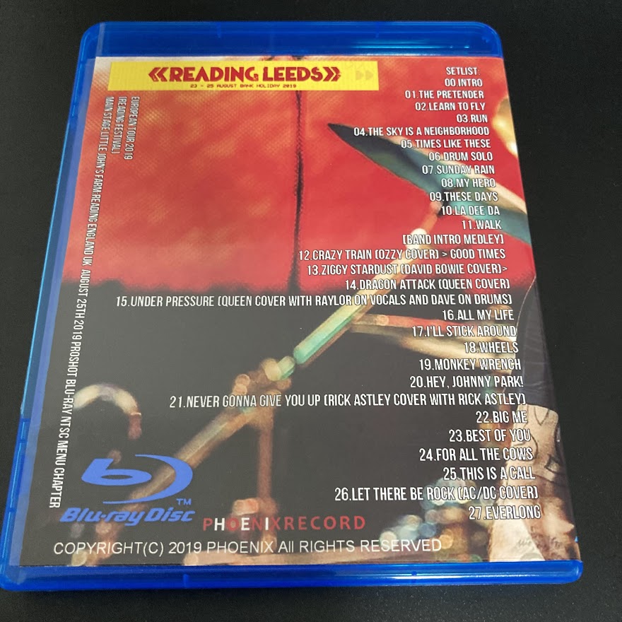 Foo Fighters / European Tour 2019 Reading Festival (1BDR)