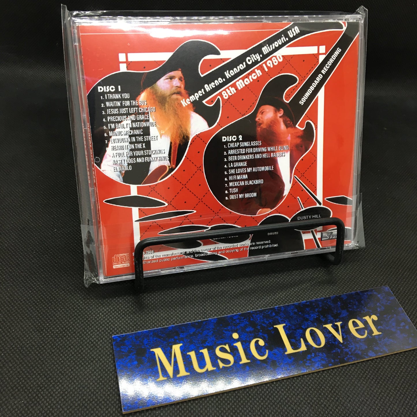 ZZ TOP / KANSAS CITY 1980 SOUNDBOARD (2CDR)