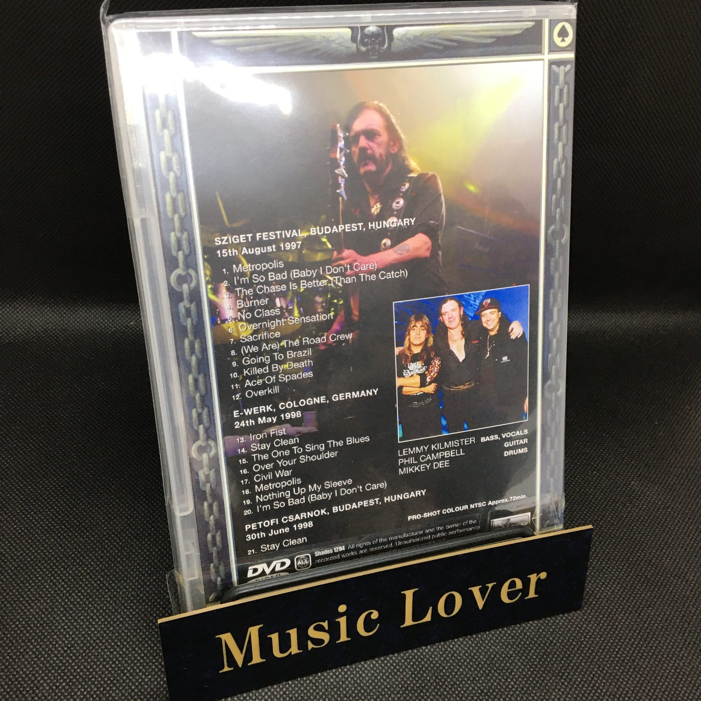 MOTORHEAD / EUROPE 1997-1998 PRO SHOT (1DVDR)