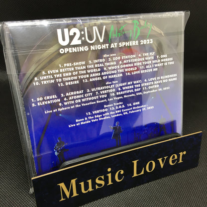 U2 / OPENING NIGHT AT SHERE 2023 MULTIPLE IEM+AUD MASTER EDITION (2CD)
