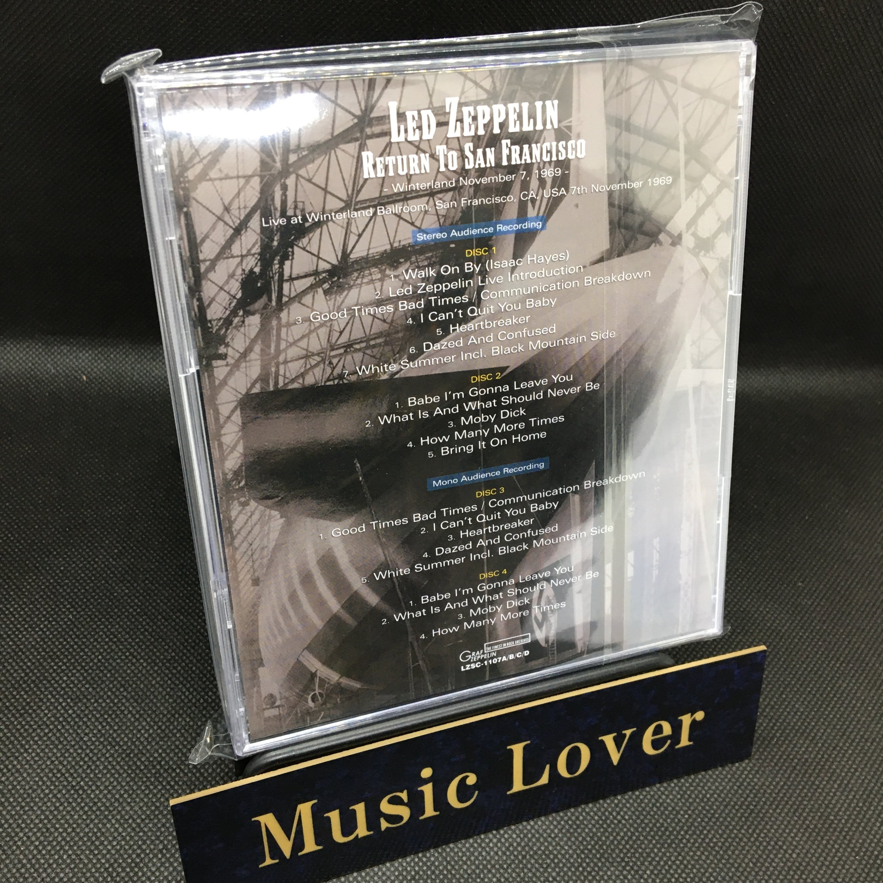 LED ZEPPELIN / RETURN TO SAN FRANCISCO WINTERLAND 1969 (4CD