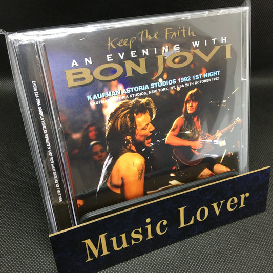 BON JOVI / AN EVENING WITH BON JOVI KAUFMAN ASTORIA STUDIOS 1992 1ST NIGHT STEREO SOUNDBOARD (2CDR)