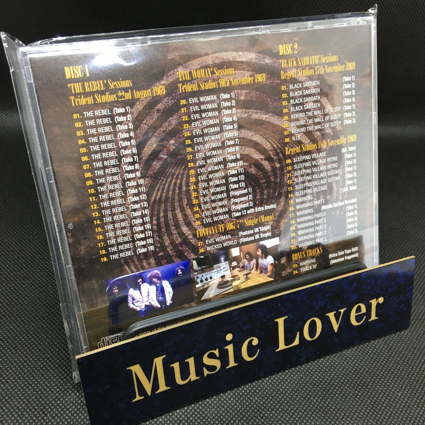 BLACK SABBATH / STUDIO OUTTAKES 1969 STEREO SOUNDBOARD (2CD)