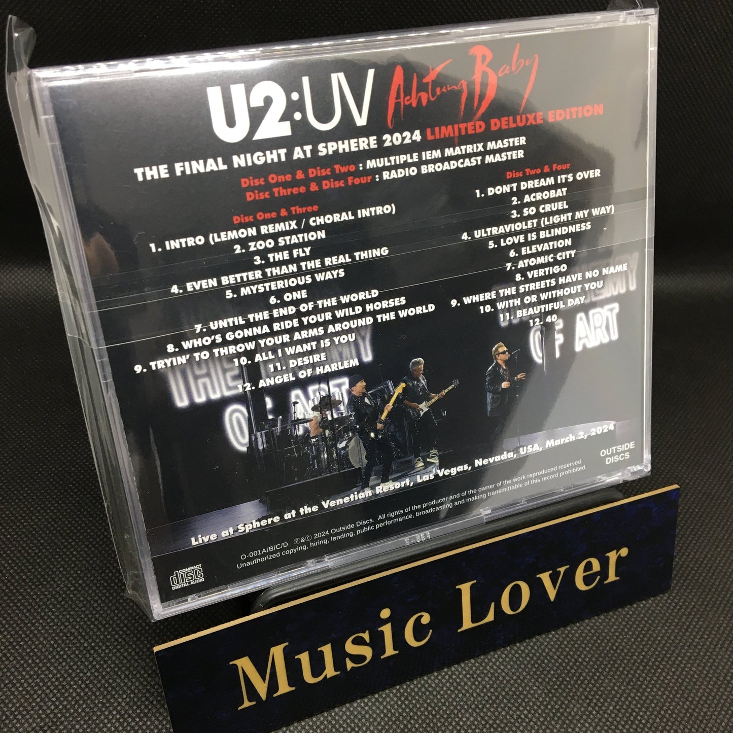 U2 / THE FINAL NIGHT AT SPHERE 2024 LIMITED DELUXE EDITION (4CD)