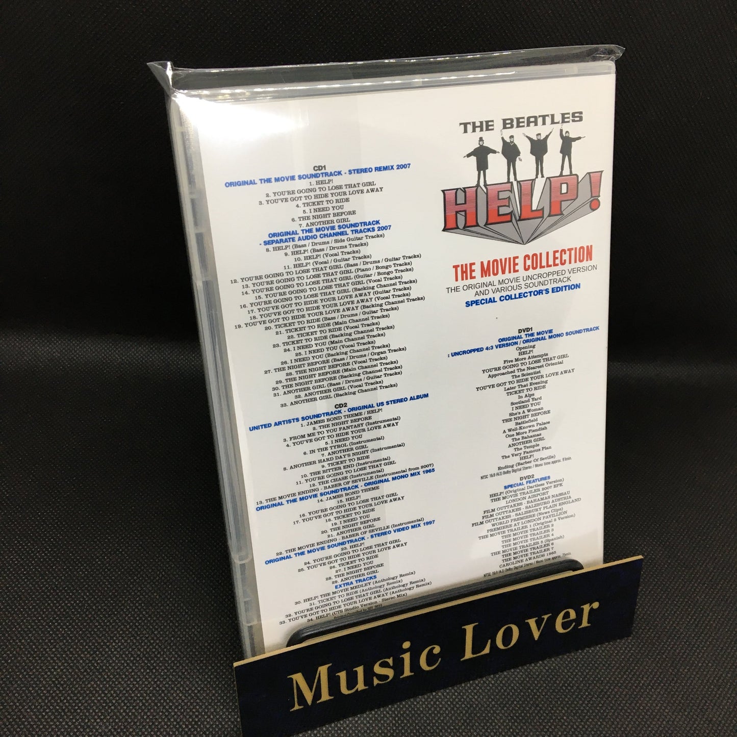 THE BEATLES / HELP! THE MOVIE SPECIAL COLLECTION THE ORIGINAL MOVIE UNCROPPED VERSION AND VARIOUS SOUNDTRACK (2CD)